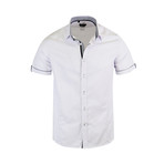 John Modern Fit Short-Sleeve Dress Shirt // White (3XL)