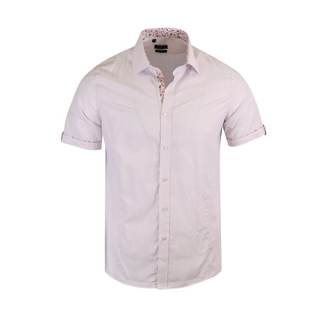 Daryll Modern Fit Short-Sleeve Dress Shirt // Pink (S)