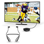 Bluetooth Wireless System // Audio Transmitter + In-Ear Headphones // TV