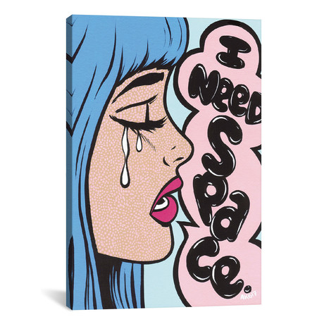Blue Bangs I Need Space Comic Girl // Allyson Gutchell