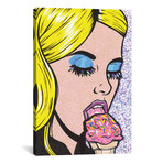 Blonde Ice Cream Girl // Allyson Gutchell (26"W x 18"H x 0.75"D)