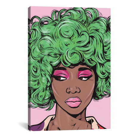 Green Kawaii Comic Girl // Allyson Gutchell