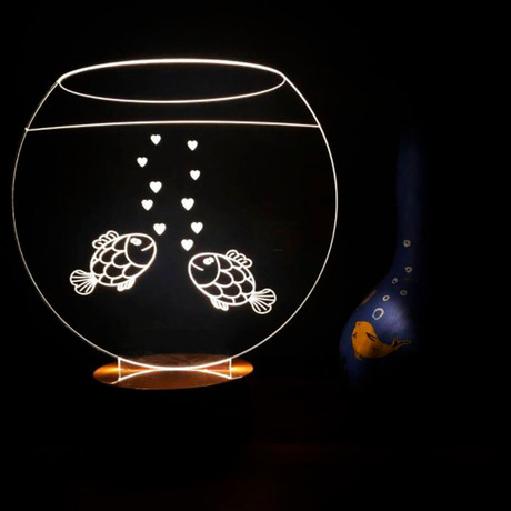 3D Lamp // Fishes