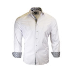 Ian Modern Fit Long-Sleeve Dress Shirt // White (L)