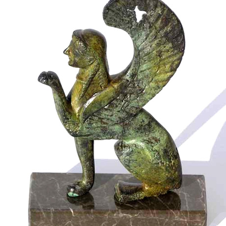 Bronze Sphinx Figurine