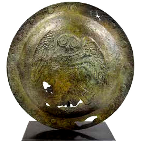 Athenia Shield With Owl