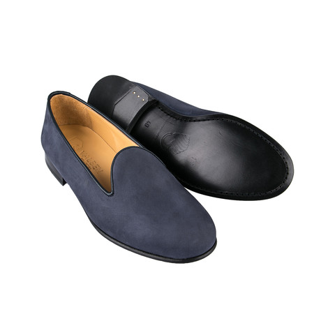 Slipper // Navy Blue Nubuck (Euro: 39)