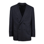 Kiton // Diamante Super 150s Wool Double Breasted Suit // Gray (Euro: 46R)