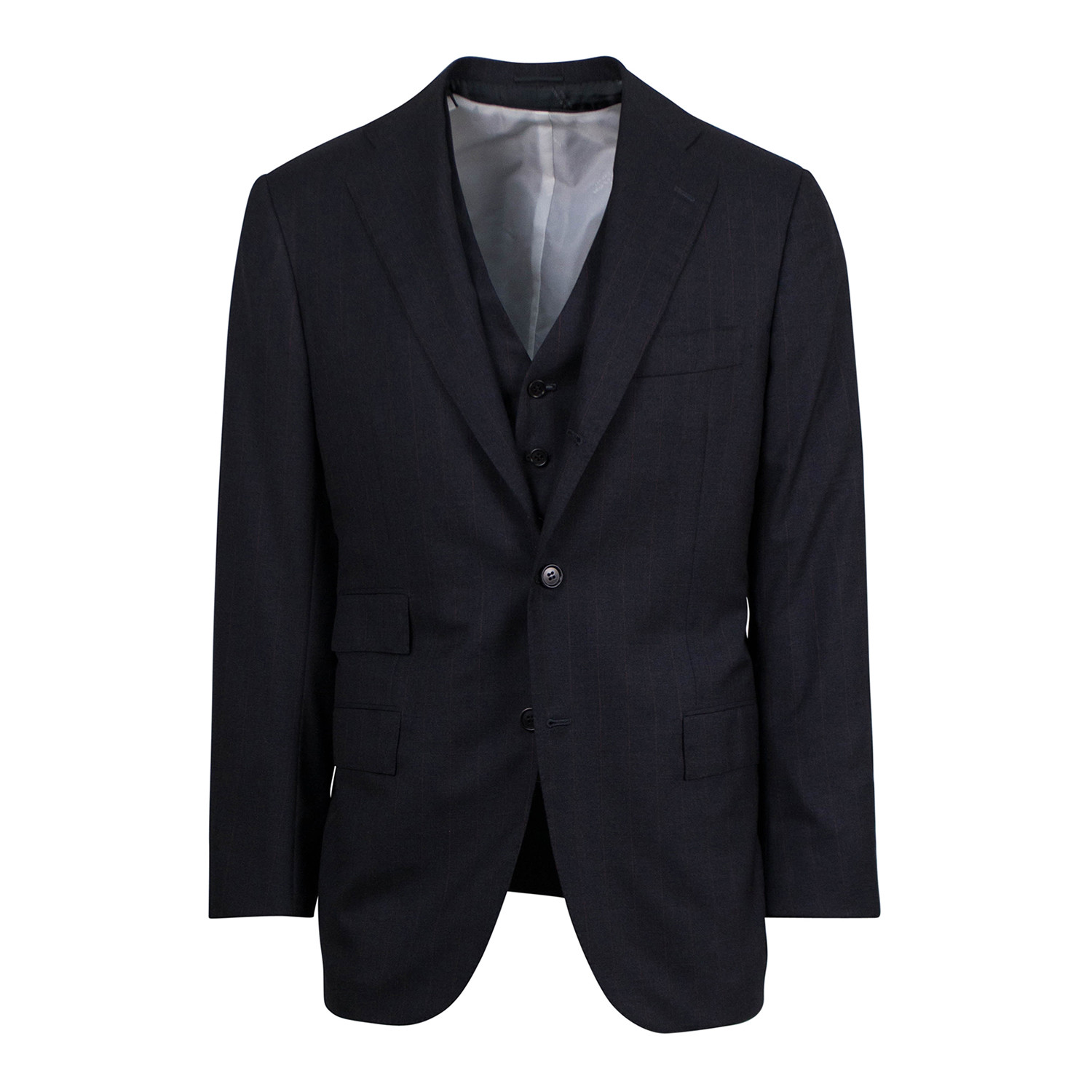 Kiton // 14 Micron Super 180s Wool 3 Piece Suit // Gray (Euro: 48S ...