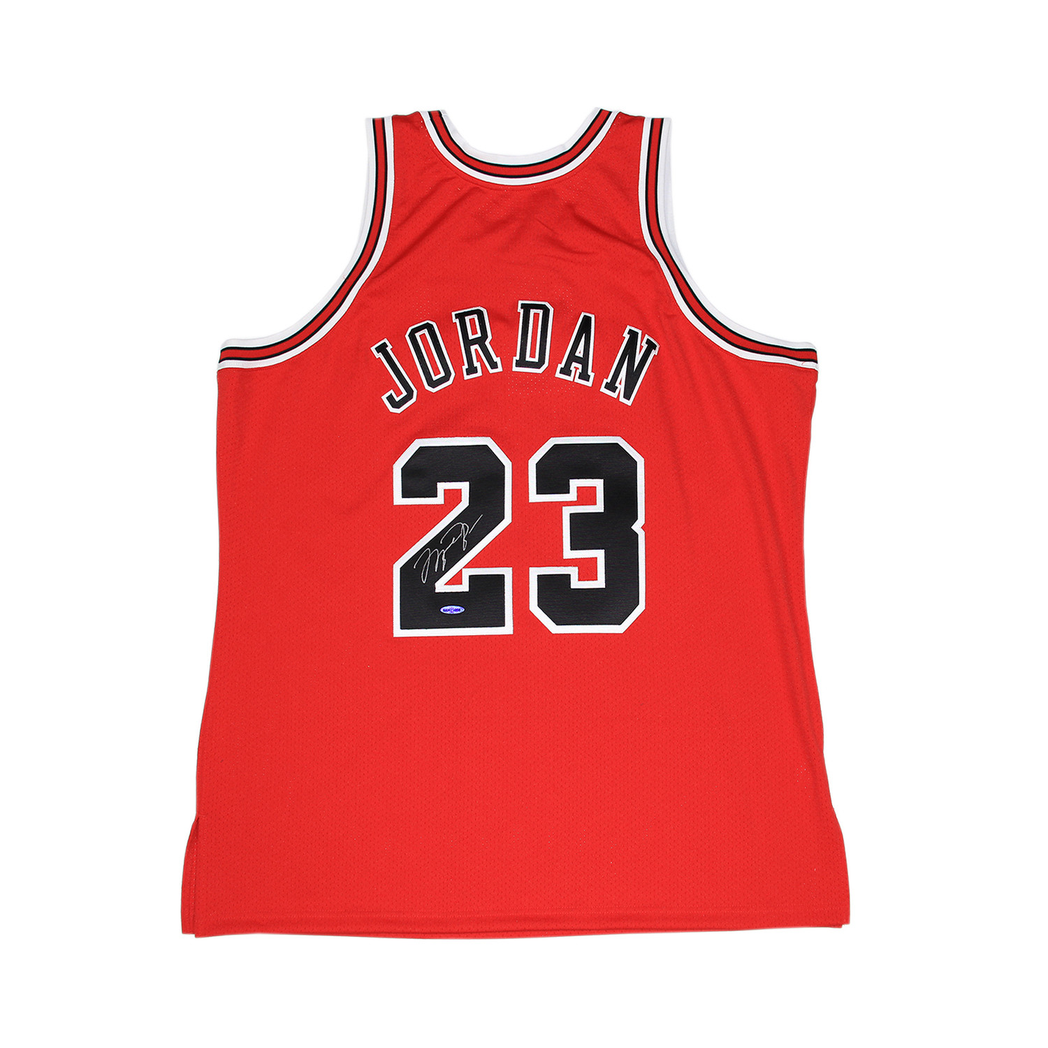 michael jordan signed bulls jersey