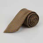 Ermenegildo Zegna // Striped Silk Tie // Lion Brown