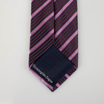Ermenegildo Zegna // Striped Silk Tie // Purple