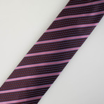 Ermenegildo Zegna // Striped Silk Tie // Purple