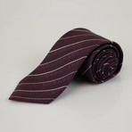 Ermenegildo Zegna // Striped Silk Tie // Purple