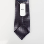 Ermenegildo Zegna // Patterned Silk Neck Tie // Navy