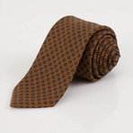 Ermenegildo Zegna // Floral Wool Neck Tie // Brown