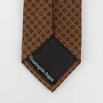 Ermenegildo Zegna // Floral Wool Neck Tie // Brown