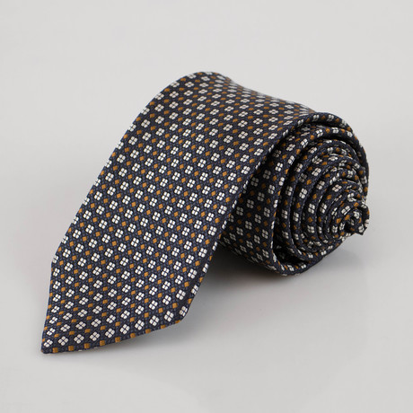 Ermenegildo Zegna // Patterned Silk Neck Tie // Blue