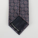 Ermenegildo Zegna // Patterned Silk Neck Tie // Black + Red