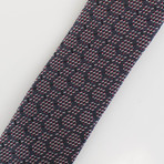 Ermenegildo Zegna // Patterned Silk Neck Tie // Black + Red
