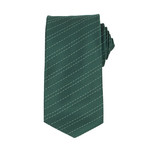 John Lobb // Winston Striped Twin-Stitch Silk Tie