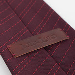 John Lobb // Remy Striped Twin-Stitch Silk Tie