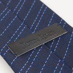 John Lobb // Evan Striped Twin-Stitch Silk Tie