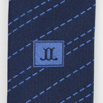 John Lobb // Evan Striped Twin-Stitch Silk Tie