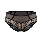 By Night Panty // Black + Beige (XL)