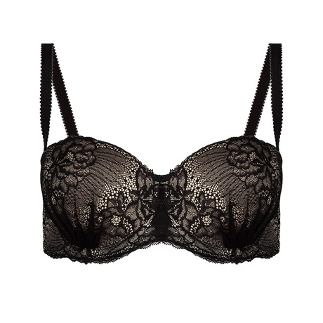 By Night Bra // Black + Beige (S)