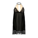 By Night Nightie // Black + Beige (34D)