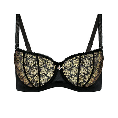 Glamour Bra // Black + Gold (S)