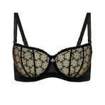 Glamour Bra // Black + Gold (L)