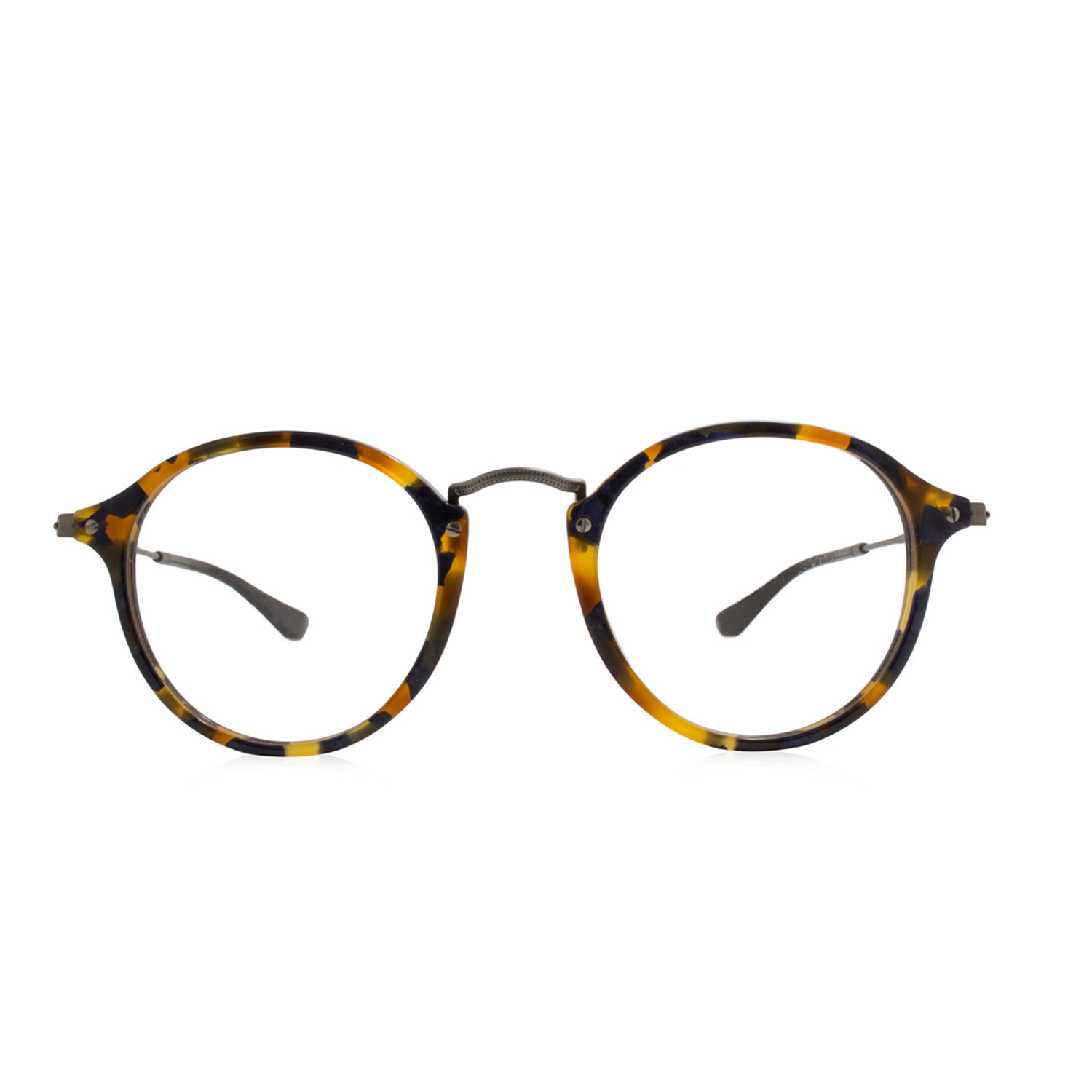 Round Fleck Acetate Optical Frame // Blue Havana - Ray Ban® - Touch of ...