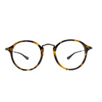 Round Fleck Acetate Optical Frame // Blue Havana