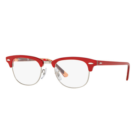 Clubmaster Frame // Red On Texture Camuflage