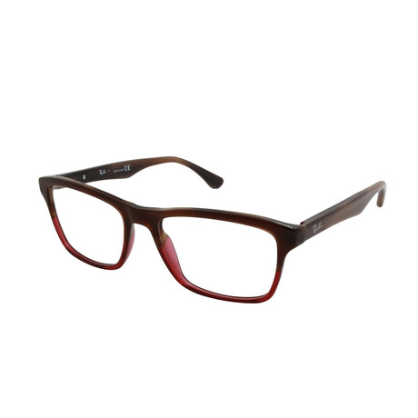 Acetate Optical Frame // Brown Horn Gradient Transparent