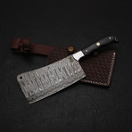 Damascus Cleaver  Knife // 9138