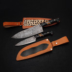 Damascus Chef Knife Set // 2 Piece // 9184