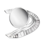 Boomerang Wall Mirror // Silver