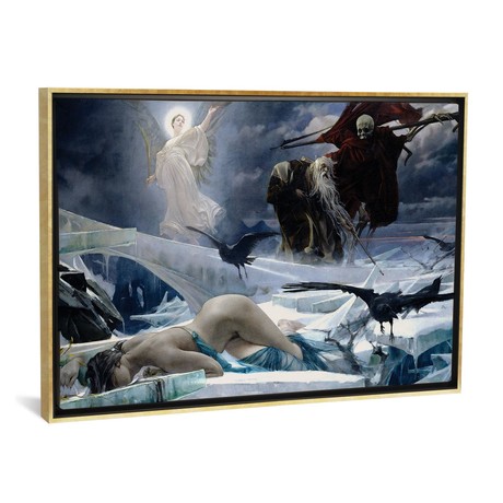 Ahasuerus At The End Of The World // Adolf Hiremy-Hirschl (26"W x 18"H x 0.75"D)