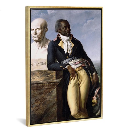 Portrait Of Jean-Baptiste Belley // Anne-Louis Girodet de Roucy-Trioson (26"W x 18"H x 0.75"D)