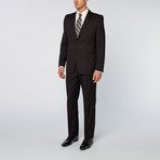 Versace Collection // Shadow Pinstripe Suit // Black (Euro: 52)