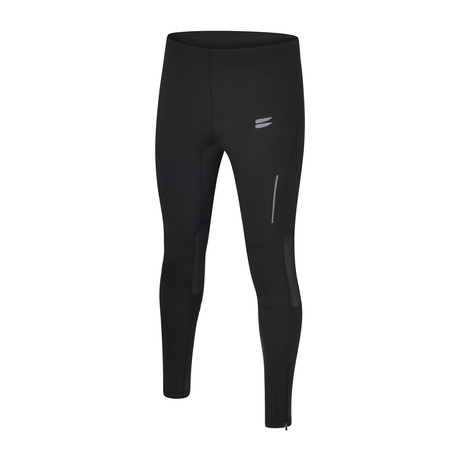 Core Running Tights // Black + Charcoal (XS)