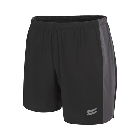 Running Shorts // Black + Charcoal (XS)