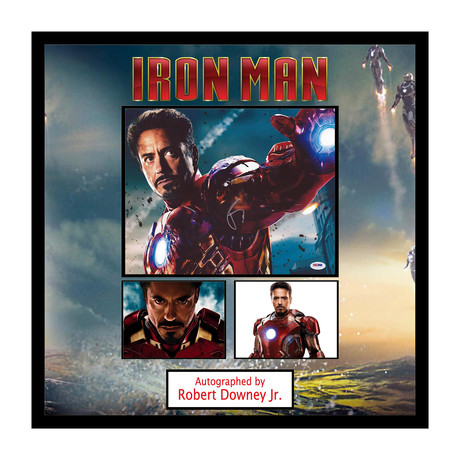 Framed + Signed Collage // Iron Man
