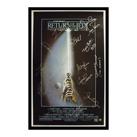 Framed Autographed Poster // Star Wars Episode VI // Poster I