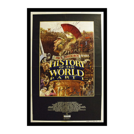 Framed Autographed Poster // History of the World