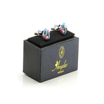 Exclusive Cufflinks + Gift Box // Blue + Pink Knots