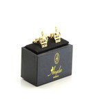 Exclusive Cufflinks Gift Box // Gold Crowns